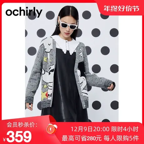 【新降】迪士尼米奇系列欧时力针织开衫新款秋冬外搭上衣外套商品大图