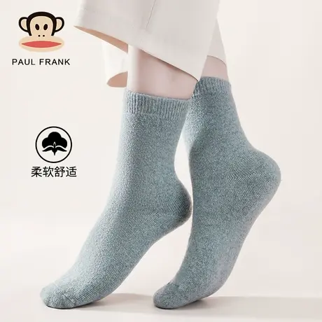 大嘴猴防臭袜子女短袜透气棉袜秋冬季吸汗防脚气中筒袜绵羊毛女袜商品大图