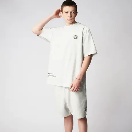 Aape旗舰店男装潮流春夏纯色印花猿颜图案短袖T恤0900XXI商品大图