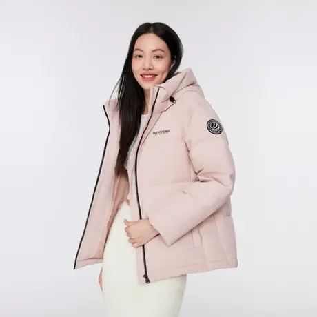 波司登冬季短款休闲时尚防风连帽外套羽绒服女——退换货专用图片