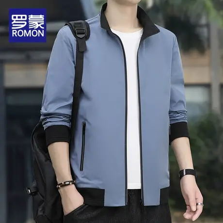 罗蒙外套男春季新款2023男士春秋款外穿上衣服百搭休闲潮流夹克男图片