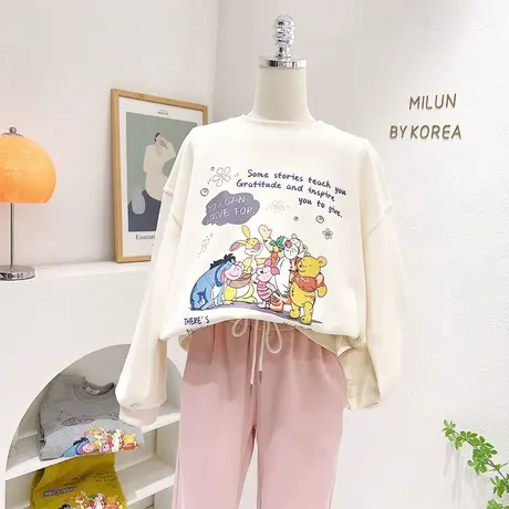 韩国东大门上衣2023春季新款ins童趣俏皮可爱套头长袖卫衣休闲潮商品大图