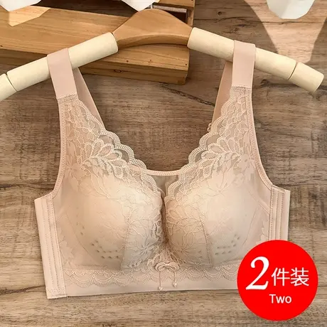 大码内衣女薄款0.5cm收副乳大胸大罩杯大号无钢圈文胸上托透气夏商品大图