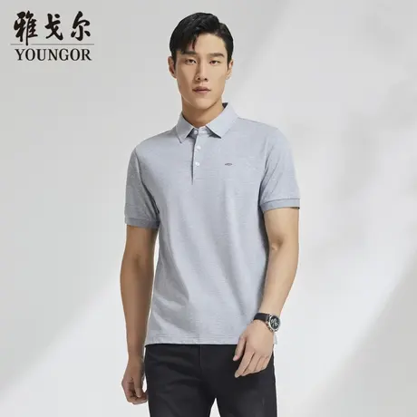 雅戈尔奥莱 男装短袖T恤舒适透气商务休闲Polo衫商品大图