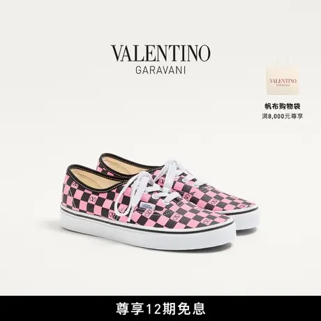 [新品上市]华伦天奴与VANS联名女士运动鞋VLOGO棋盘格印花款商品大图