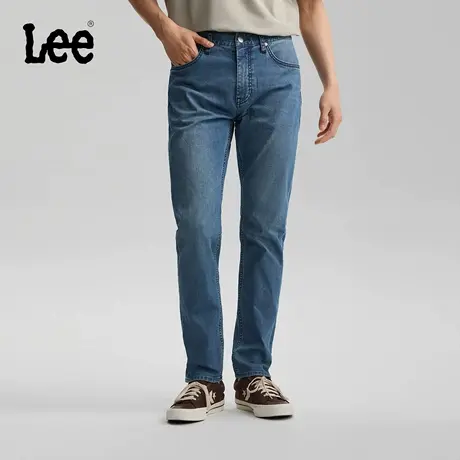 【张凌赫代言】Lee26春夏新轻薄705舒适微锥牛仔裤中深蓝男潮流商品大图