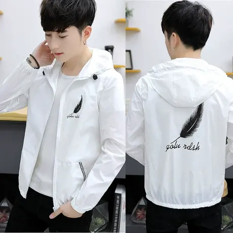 防晒衣男2023夏季新款韩版潮流修身青少年透气薄款防晒服男士外套商品大图