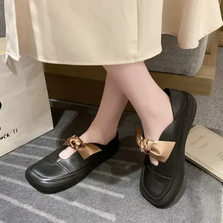 雨鞋女2024新款短筒雨靴厚底软底浅口水鞋防水防滑通勤胶鞋学院风商品大图