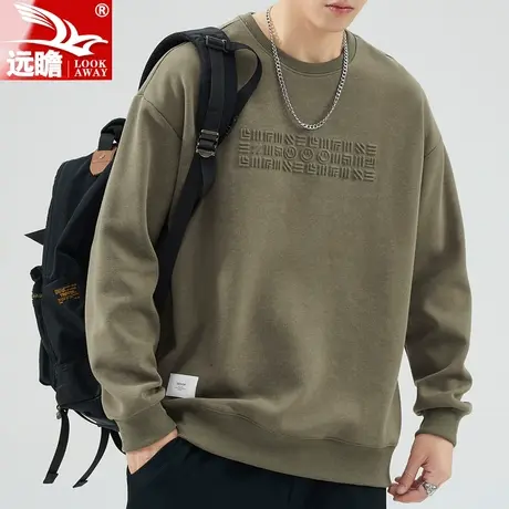 长袖卫衣男t恤潮牌秋季2023新款潮牌男士百搭打底衫休闲上衣春秋商品大图