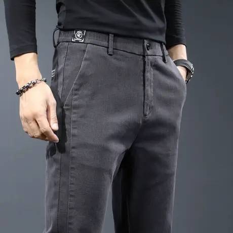 男士工装休闲裤男春秋季加绒加厚男裤子2023新款西装裤西裤秋冬季商品大图