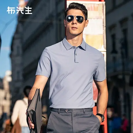 【商务凉感】MrBu布先生翻领短袖男2025夏半袖POLO衫男父亲节礼物图片