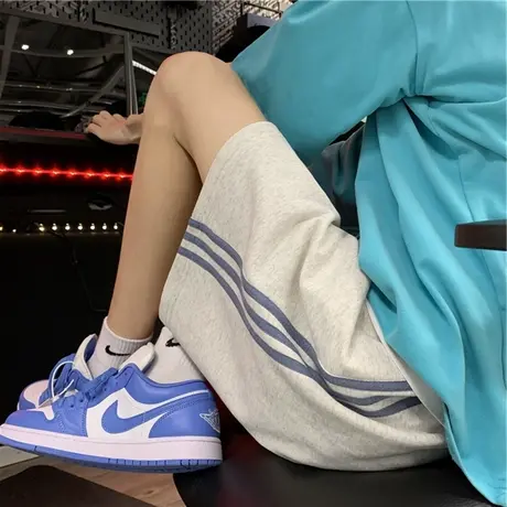 短裤女夏季设计感小众宽松外穿休闲运动中裤ins潮阔腿显瘦五分裤商品大图