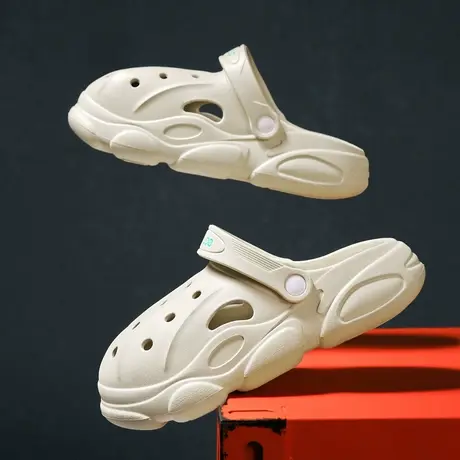 雨鞋男款夏季钓鱼鞋透气胶鞋户外溯溪涉水鞋男士沙滩洞洞鞋防水鞋商品大图