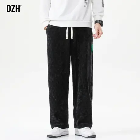 男士垂感裤子男潮牌直筒阔腿裤2023新款休闲裤男裤秋季长裤运动裤商品大图