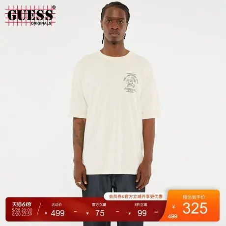 GUESSOriginals25年新款夏季男士印花休闲短袖T恤-M5RI65K8FQ4商品大图