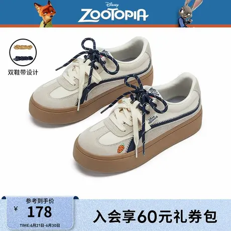 【迪士尼系列】热风厚底板鞋女款2025年秋季新款舒适百搭德训鞋图片