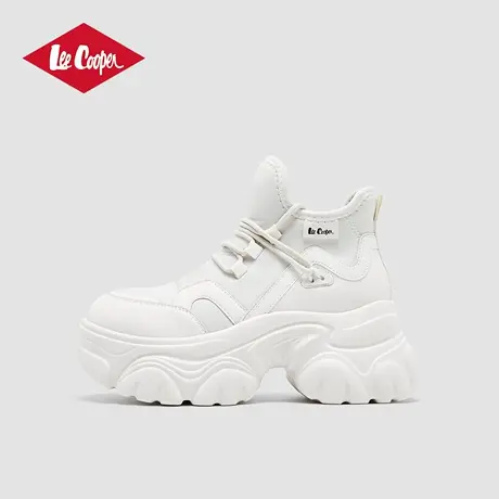 Lee Cooper厚底老爹鞋女款2025新款秋季时尚高帮增高耐磨休闲女鞋商品大图