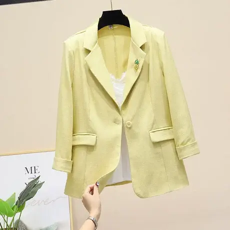 2023新款韩版文艺范小清新西装外套女春秋气质西服设计感小众上衣商品大图