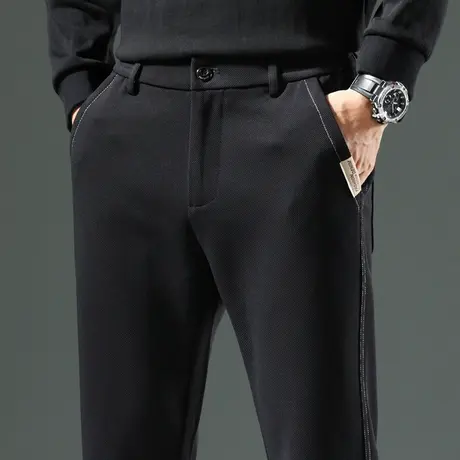 商务休闲长裤男士宽松直筒弹力男裤子春季冬季秋冬款2024新款男装商品大图