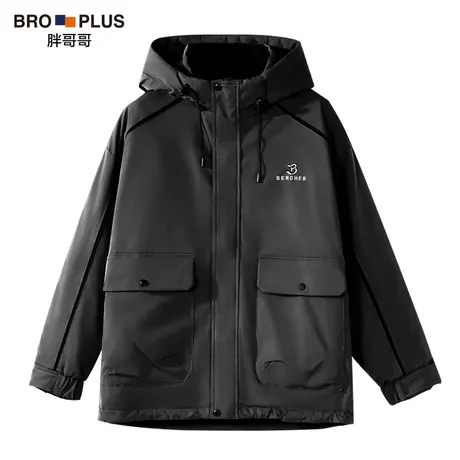 胖哥哥2024新款大码羽绒服男保暖加厚款宽松加肥加大胖子男士外套商品大图