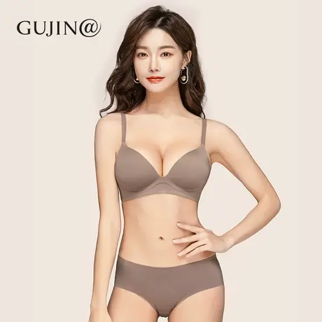 古今@外扩型性感内衣女显胸大腰细无钢圈收副乳零压力无痕文胸图片