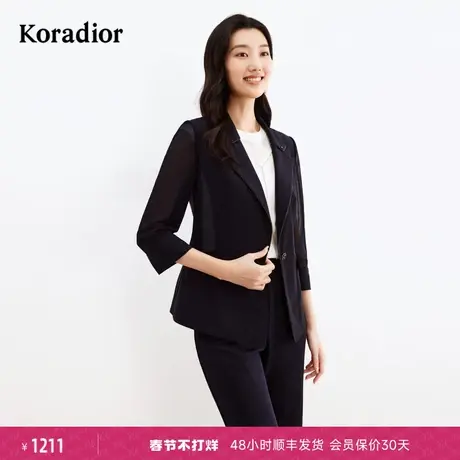 珂莱蒂尔女装2024夏季新款通勤高端职业装休闲西装外套高级感图片