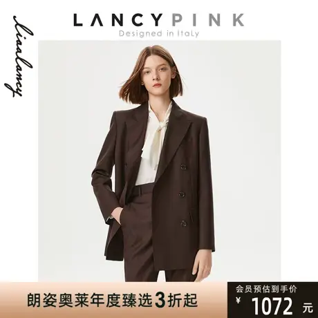 【意大利设计】朗姿纯羊毛高级感西装外套女职业套装冬季新款图片