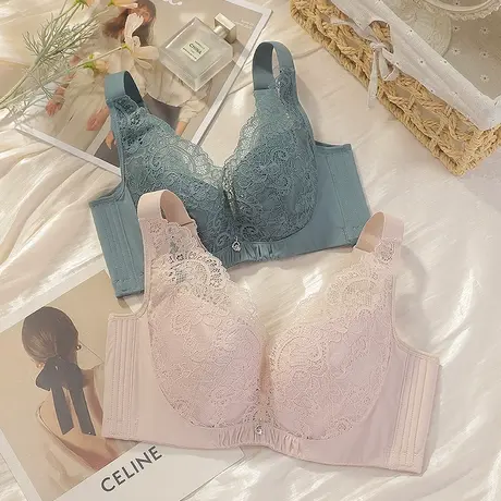 Shaply/莎莲妮大胸显小薄款软钢圈调整型上托聚拢收副乳内衣女商品大图