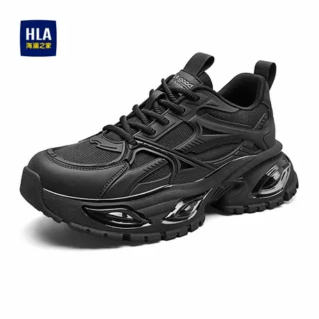 HLA/海澜之家男鞋2025春季新款经典厚底增高运动休闲鞋百搭老爹鞋商品大图