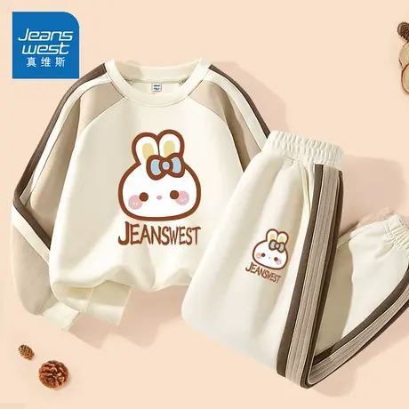 真维斯儿童套装2025新款童装春季小女孩两件套春秋款薄款女童春装商品大图