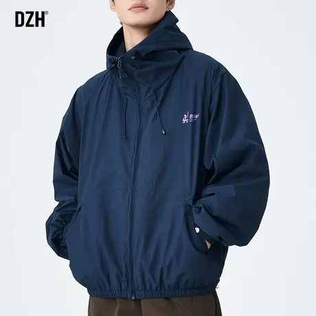 男士户外冲锋衣外套男2023秋季新款登山服工装夹克美式潮牌防风衣商品大图