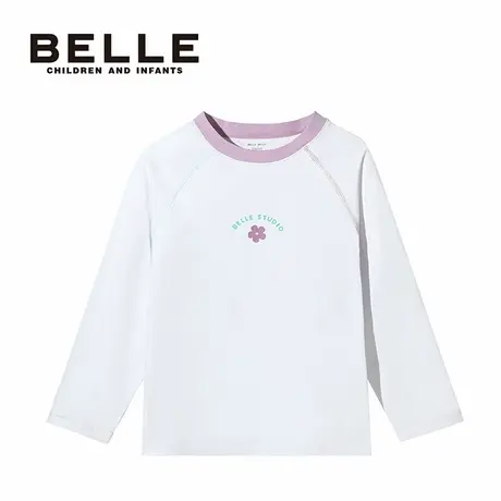 百丽童装儿童长袖T恤宝宝2026春夏新款5-12岁男童中小童洋气上衣图片