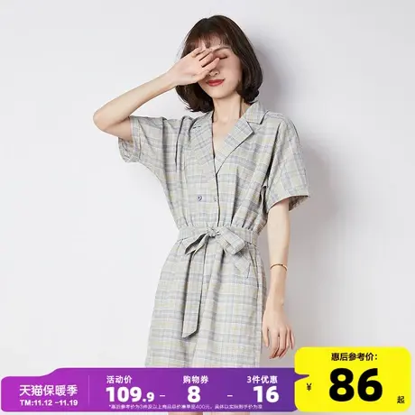 唐狮春夏新款女休闲裤连体短裤时髦套装宽松显瘦连体裤女网红图片