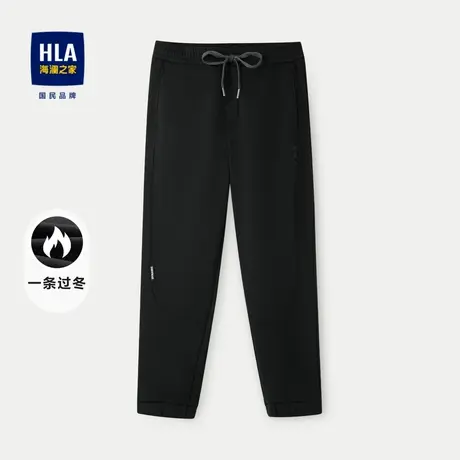 HLA/海澜之家一条过冬系列休闲裤2023秋冬加绒保暖裤子男图片