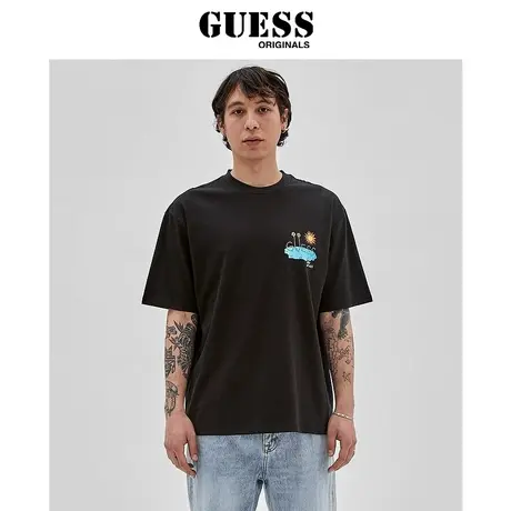 GUESS Originals 地球日系列男宽松短袖T恤上衣-M3GI65KBQN2商品大图