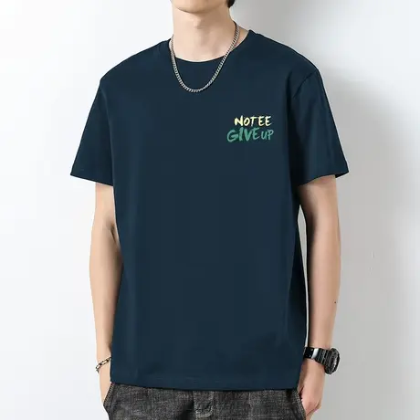 260g重磅纯棉t恤男短袖夏季潮牌圆领体恤美式宽松上衣服全棉半袖商品大图