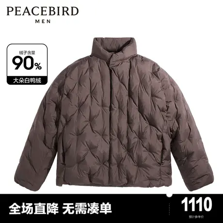 【商场同款】太平鸟男装2023年冬季新款短款羽绒服男士B3ACD4489商品大图