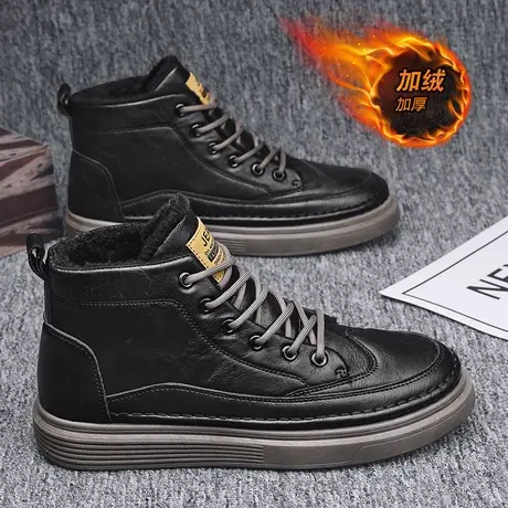 男士雨鞋冬季加绒钓鱼水鞋男款厨房专用鞋厨师防滑防油防水鞋雨靴商品大图