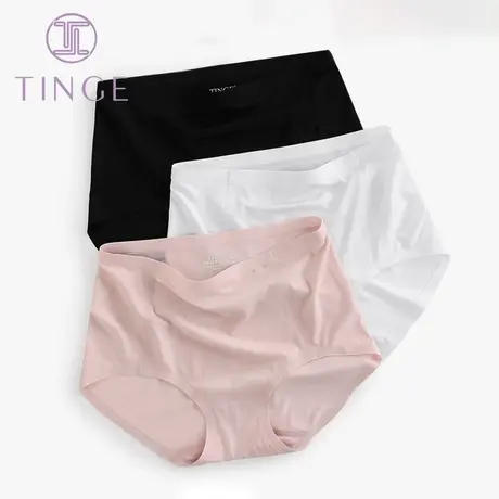 TINGE贴己冰丝无痕中高腰女士内裤夏季薄款纯棉抗菌裆三角裤图片