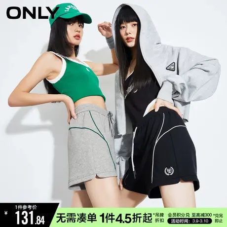 ONLY夏季时尚运动风撞色宽松短裤休闲裤女|123115010商品大图