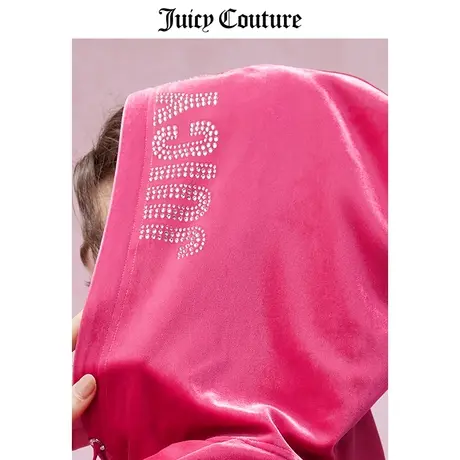 Juicy Couture橘滋外套女2024春夏新款美式休闲宽松天鹅绒上衣图片