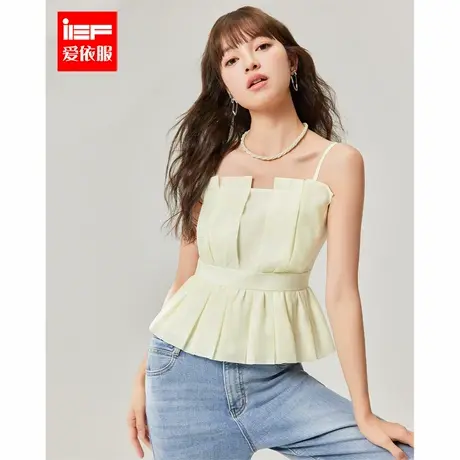 IEF/爱依服上衣2025夏季新款法式浪漫淑女气质纯欲风设计感吊带图片