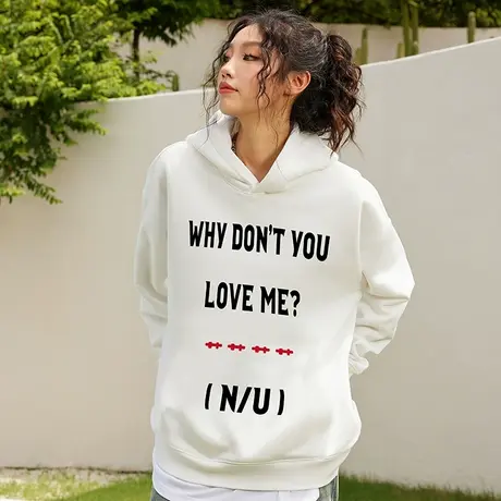 Nuthink欧美高街潮流卫衣连帽男潮oversize国潮加肥加大春季外套商品大图