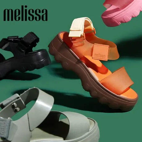 Melissa梅丽莎2023新款女士时尚齿轮厚底凉鞋果冻鞋32823图片