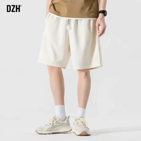 男士米色短裤休闲宽松新款五分裤男夏季健身跑步运动裤篮球裤夏裤商品大图