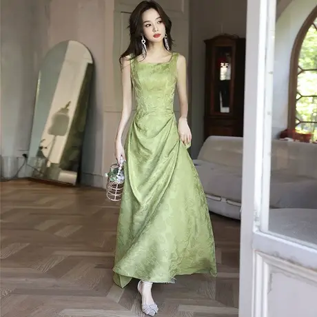 晚礼服2023夏季新款轻奢宴会高级感气质女神范精致平时可穿连衣裙商品大图