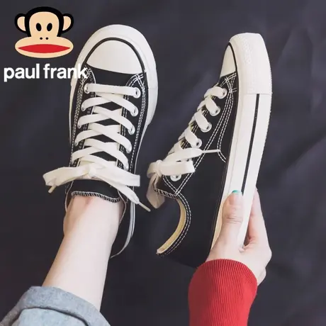 大嘴猴秋季帆布鞋女款2023新款女鞋百搭休闲布鞋情侣板鞋运动球鞋商品大图