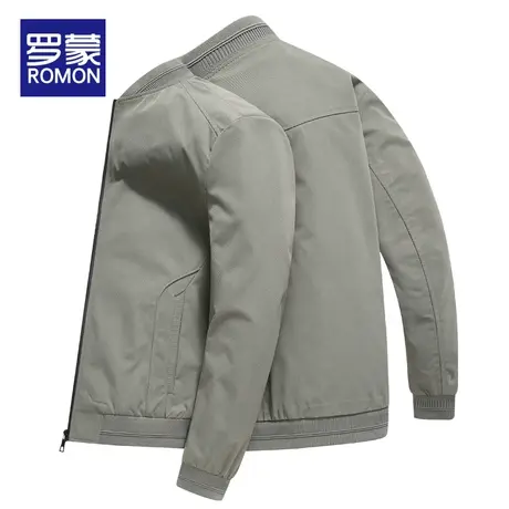 罗蒙男士外套2022春秋季新款休闲宽松上衣服潮牌工装翻领夹克男款图片