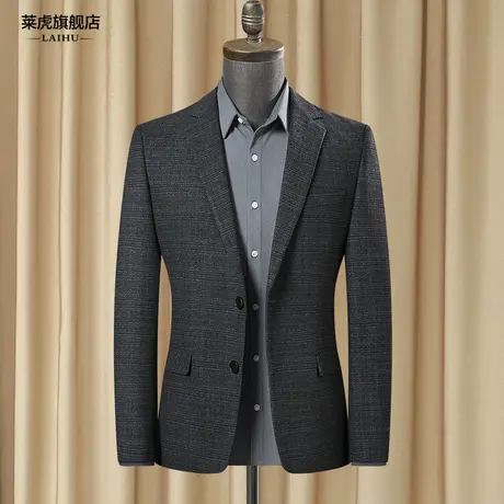 2020秋季新款休闲西服上衣男士修身韩版商务中青年小西装修身外套商品大图