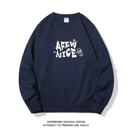 小众设计感美式休闲宇航员潮流字母印花卫衣男秋季宽松休闲上衣商品大图